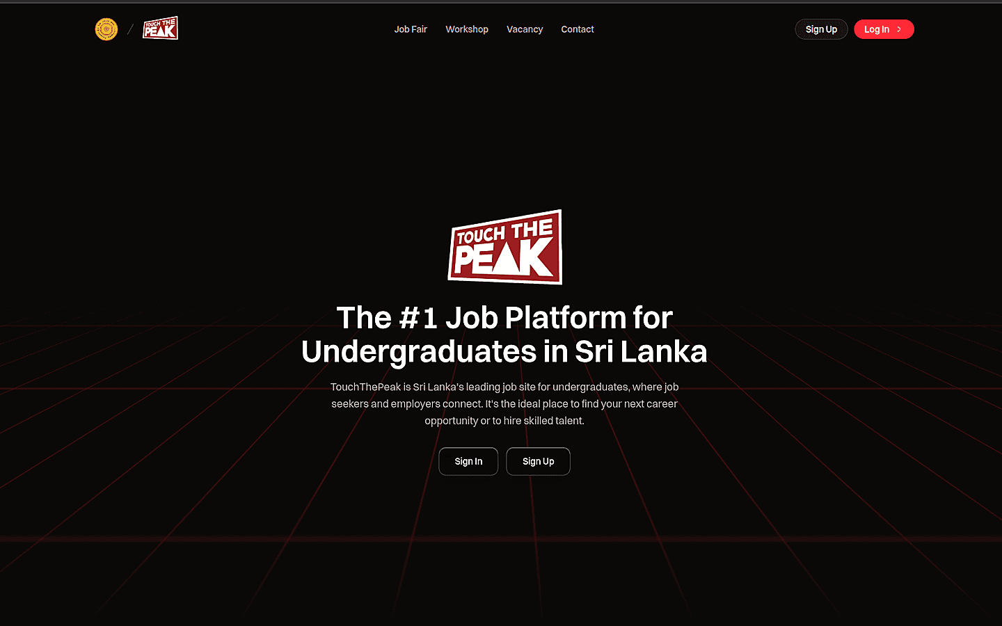 Touch the Peak 2026 website preview